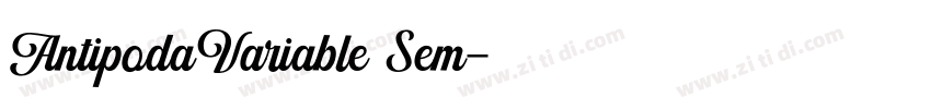 AntipodaVariable Sem字体转换